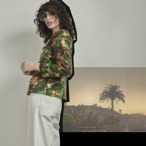 
            
                Load image into Gallery viewer, BOWIE &amp;amp; SINGER &amp;#39;MOLLY&amp;#39; 1960S CAMO PRINT JACKET - SIZE S
            
        