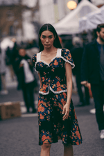 BOWIE & SINGER FLORAL PEPLUM DRESS - SIZE S 