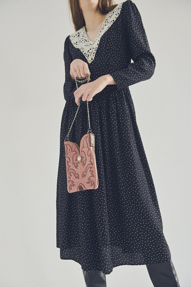 PINK VINTAGE LEATHER BAG