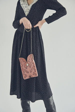 PINK VINTAGE LEATHER BAG