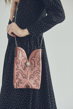 PINK VINTAGE LEATHER BAG