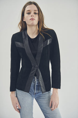 BLACK SUEDE BLAZER 