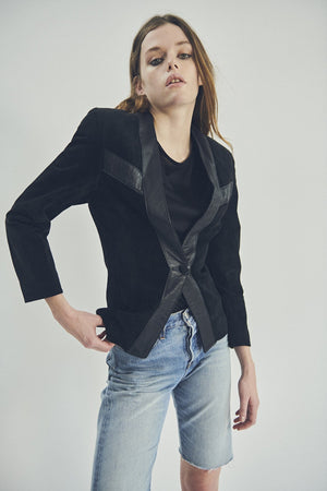 BLACK SUEDE BLAZER 