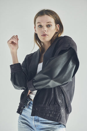 'ANDIE' VINTAGE LEATHER JACKET 