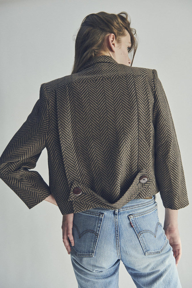 HERRINGBONE TWEED JACKET