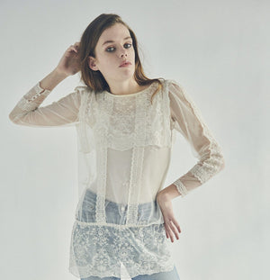 SHEER LACE TOP 