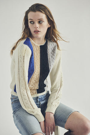 MULTI-COLOURED STRIPED JUMPER