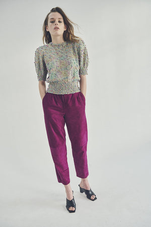 MULTI-COLOURED HANDKNIT JUMPER
