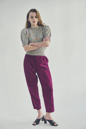 MULTI-COLOURED HANDKNIT JUMPER