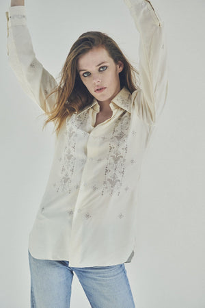 SILK EMBROIDERED WESTERN SHIRT