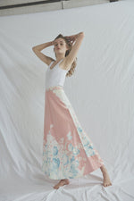 PINK & BLUE FLORAL SKIRT