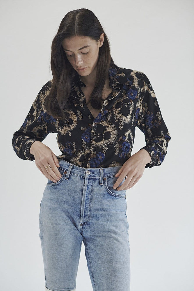 BOWIE & SINGER 'FEVER' PSYCHEDELIC FLORAL PRINT SHIRT