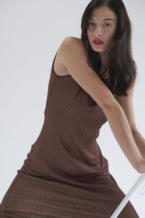 BOWIE  & SINGER 'CALVIN' RIBBED KNIT DRESS 