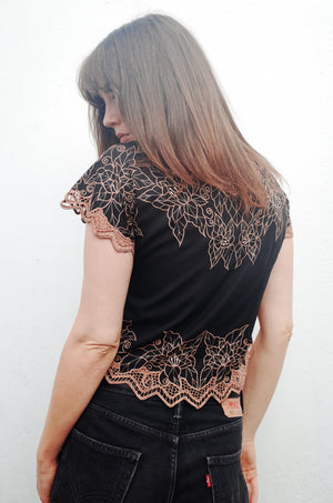 FLORAL STITCH SHIRT
