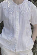 VINTAGE LACE COLLAR SHIRT 